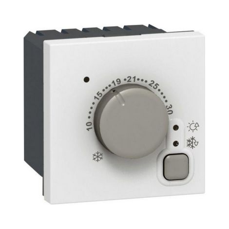 Legrand – Thermostat d'ambiance électronique 2 modules 230V – Précision de régulation 0,5°C – Pour planchers chauffants et plafonds rayonnants – Blanc RAL9003 (1/2)