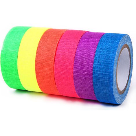 Ruban fluorescent UV décoratif, 15 mm x 5 m (6 pièces) (1/5)