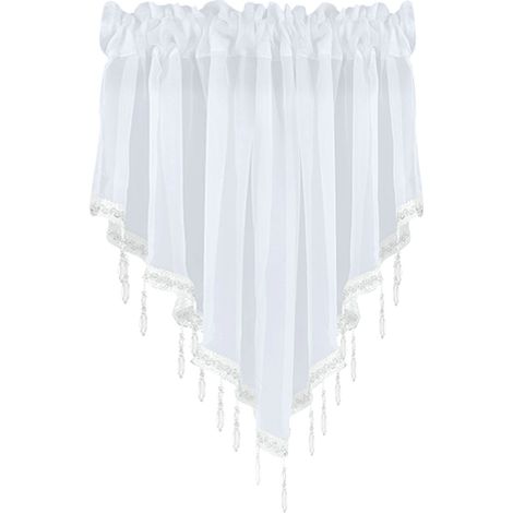 Rideau Voilage - 130 x 60 cm - Pour Fenêtre Haute Cuisine Chambre Salle De Bain - 1 Pièce (1/5)