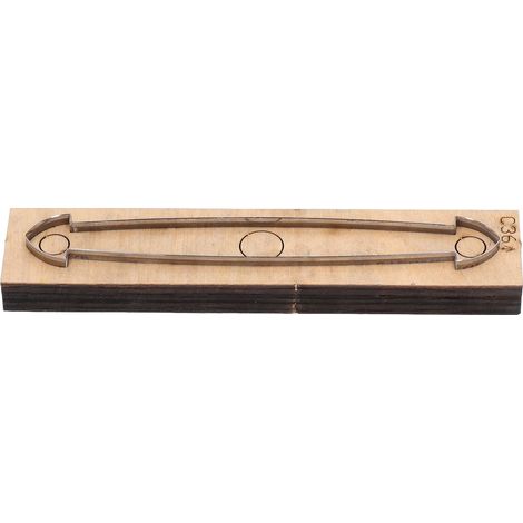 Découpe Cuir Matrice Bois Épais Base Petite DIY Tampon Découpe Artisanat pour Scrapbooking Fabrication Bijoux (1/5)