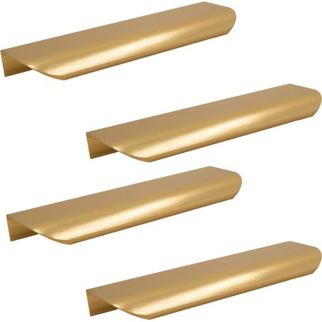 Maniglia per mobili con bordo dorato 4 x 130 mm (1/5)
