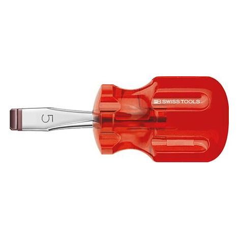 PB Swiss Tools Schraubendreher Stubby Schlitz 8 x1,2x 30mm, Classic (1/4)