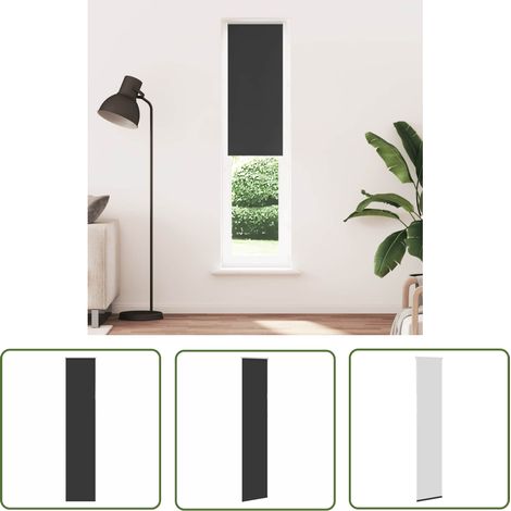 vidaXL Verdunkelungsrollo Schwarz 60x230 cm Stoffbreite 55,7 cm (1/5)