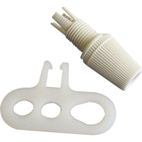 TIBELEC Chape de suspension TIBELEC, plastique, blanc