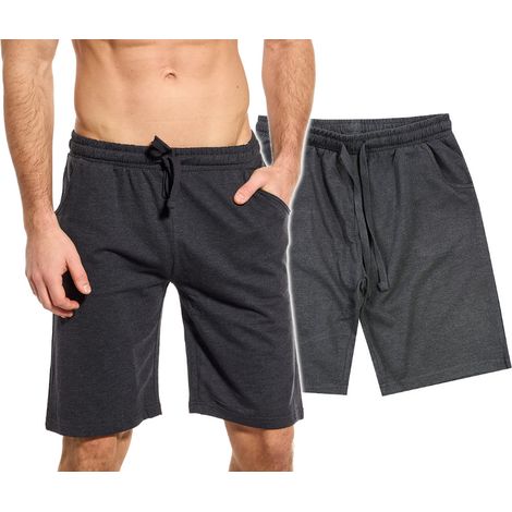 Pantaloncini da uomo in cotone grafite mélange XXL V014C