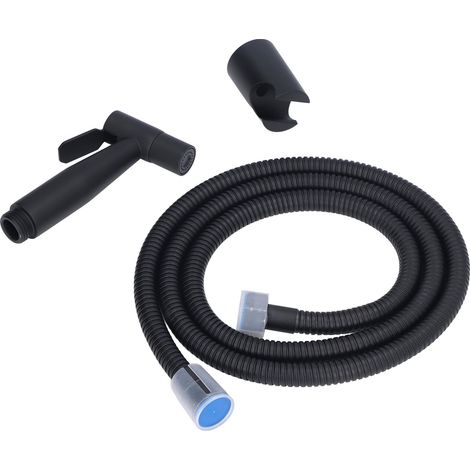 Bidet-Sprühgerät aus Edelstahl G1/2, einstellbarer Wasserdruck, tragbar, platzsparend, einfache Installation, Handbrause, matt schwarz (1/5)