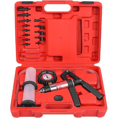 Kit de pompe à vide manuelle - Convient pour la purge du système de freinage, le dégazage du système de refroidissement, le transfert de liquides et les tests de composants sous vide (1/5)