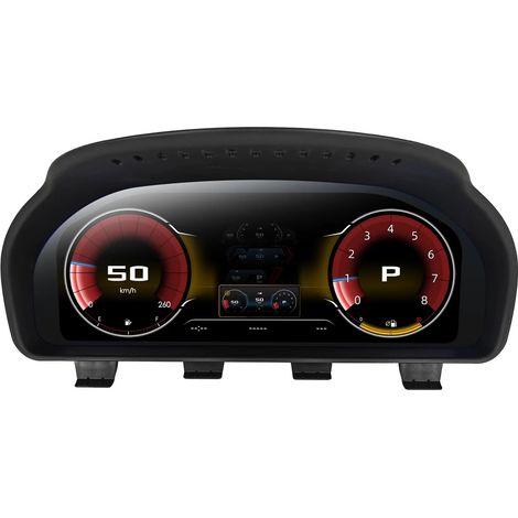 CarPlay, panel de instrumentos digital, pantalla LED de 12,3 pulgadas, compatible con BMW GT-F07 F02 F10 F12 F01 F11 F13 F15 F25 Series 2009-2016, para F10 con HDMI (1/2)