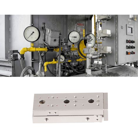 Vérin pneumatique à glissière de type Airtac, vérin de précision à double guidage linéaire, diamètre du tuyau d'interface entrée/sortie M50,8HLQ6-40S (1/5)