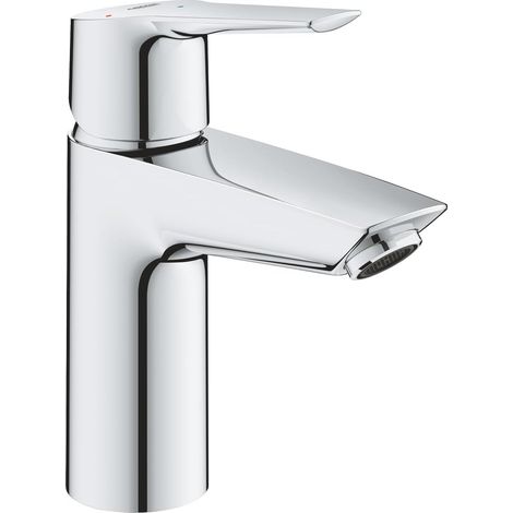 Robinet de salle de bains lavabo, mousseur économie d'eau, bonde clic clac incluse, installation et nettoyage facile, chromé (1/4)