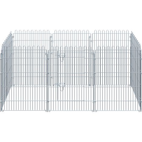 Parc à chiots, enclos pour chiots, barrière pour chiots, ensemble de 8 pièces, L 63 x H 91 cm