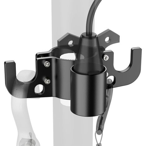 Organisateur de Chaînes de Remorquage en Aluminium avec Support Prise 7 Broches, Accessoire Robuste pour Timon de Remorque RV (1/5)