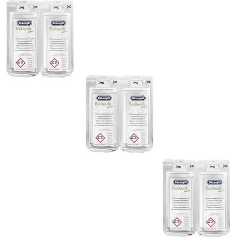 Ersatzteil - Set von 6 natürlichen Entkalkern NOKALK 2x100ml -  - DELONGHI