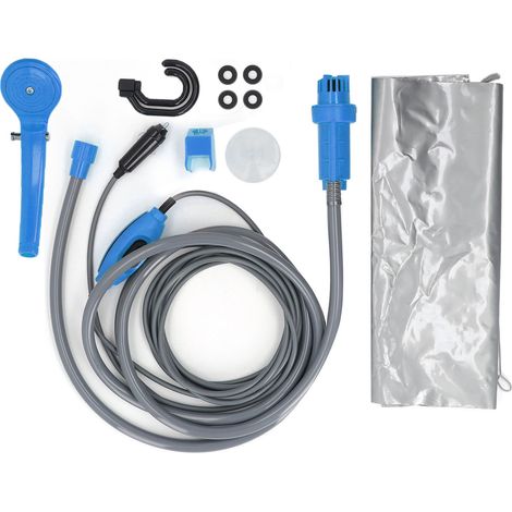 Douche Voiture Portative 36W - 2 5L/min  ALLUME-ALLUMETTE  4 9m Câble  Régulable  Pour Camping/Voyage/Lavage - Légère (1/5)