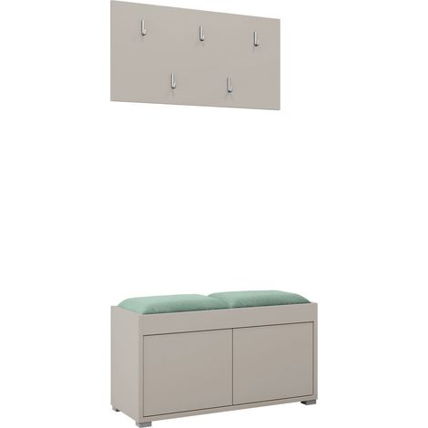 Conjunto para recibidor Comfivo Tutela, Manila 11, 0x0x0cm, Aglomerado laminado, Tapiz, Colocada, Montada en la pared (1/4)