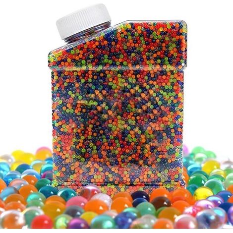 Perles d\'eau - PIMPIMSKY - 50000 boules - Multicolore - 7-8 mm - Non toxiques et biodégradables (1/4)