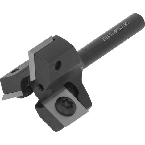 Fraises à rainurer pour bois, couteau détachable 3 dents plaquettes carbure, queue 1/4 pouce S6.35xD33xH54-3T, pour défonçage et affleurage (1/5)