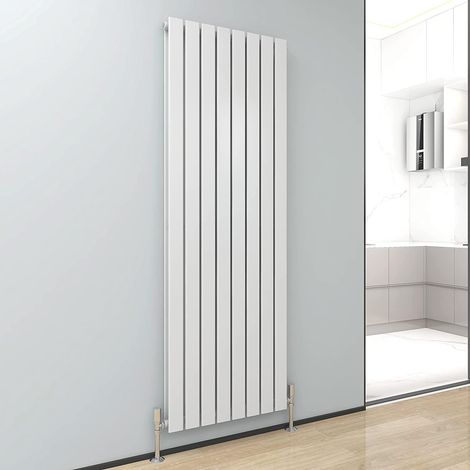 1800 x 544mm Double Designer Flat Panel Central Heating Radiator WHITE