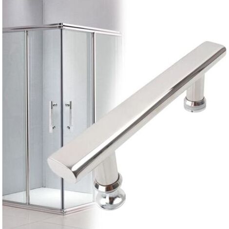 Poignées ou boutons de porte de douche en acier inoxydable chromé pour cabine de douche 145 mm (1/4)