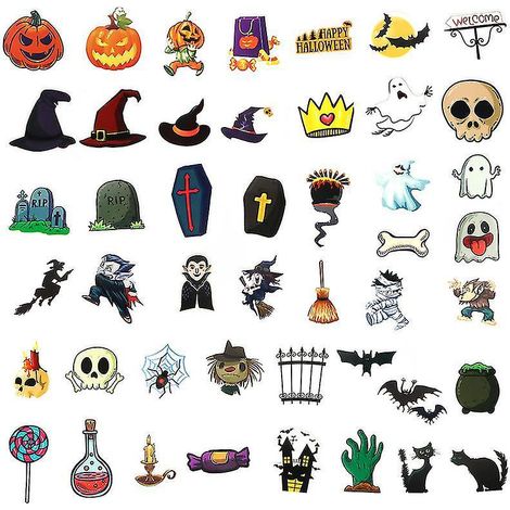 138-teiliges Halloween-Wandaufkleber-Set für Halloween-Dekorationen
