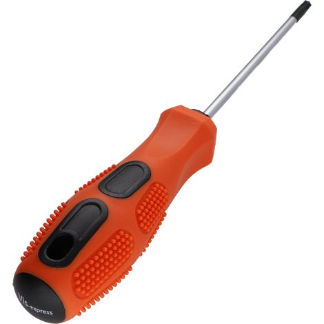 Tournevis fin TORX T10 Longueur total 80 Longueur tige métallique 50 (1/4)