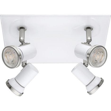 Plafonnier Tamara 1, luminaire plafond 4 flammes, lampe salle de bain (1/5)