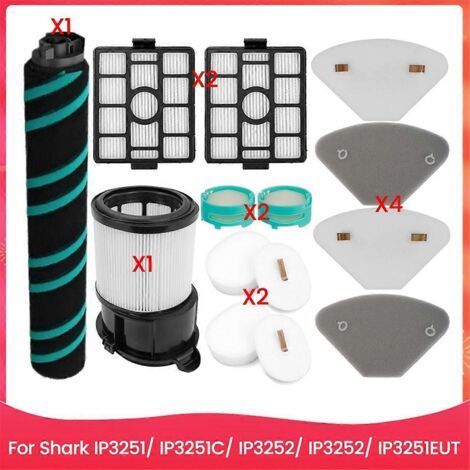 Accessoires pour aspirateur Shark : brosse rotative et filtre (voir illustration). (1/5)