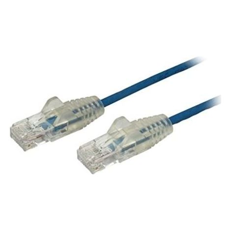 2M SLIM CAT6 CABLE - BLUE SNAGLESS - 28 AWG COPPER WIRE (1/2)