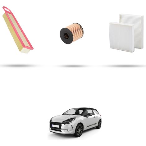 Kit tagliando 3 filtri compatibile con Ds3 1.6 16v 88kw dal 2015 (1/5)