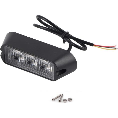 Fydun Voyant LED stroboscopique universel pour moto pour voiture lumière blanche.