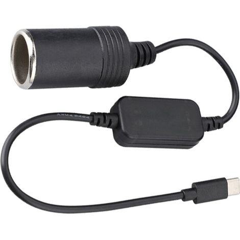 Adaptateur secteur USB-C vers prise allume-cigare 12 V pour appareils électroniques - AquaForge