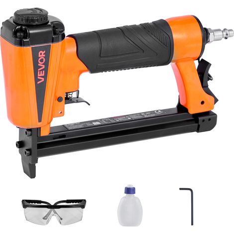 VEVOR Druckluft-Tacker, Druckluftnagler für 80er-Serie, 12,8 mm Krone, 6–16 mm Länge, Klammern, 70–110 PSI, Klammergerät für Holzbearbeitung, Polsterarbeiten, Handwerk, Heimwerkerprojekte (1/5)