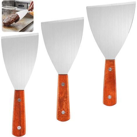 3-Piece Professional Triangular Stainless Steel Spatula (1/5)