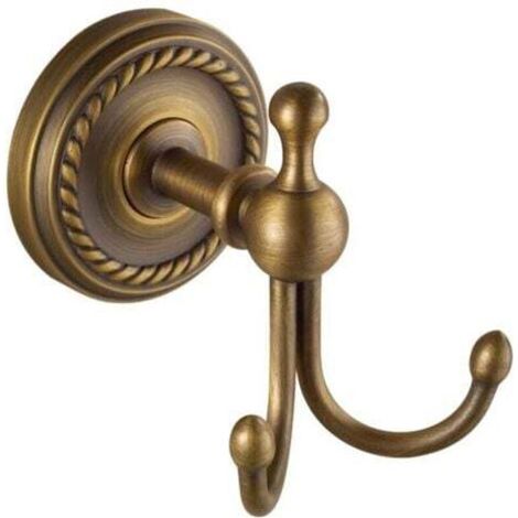 Antique brass wall-mounted towel rack, towel holder, coat rack, wall-mounted coat hook, home furnishings