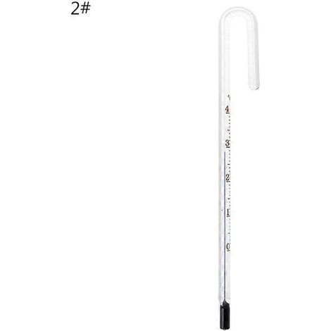 Thermomètre suspendu pour aquarium, échelle transparente, outil de mesure de température sans sonde - 8 mm (1/5)