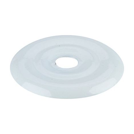 Rosace plate diamètre 32 mm, revêtement rilsan blanc, 50 pièces (1/3)