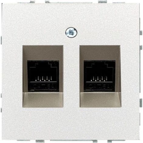 Enchufe eléctrico Schneider Electric Liregus IKL-002-01.M/CH integración dos puertos