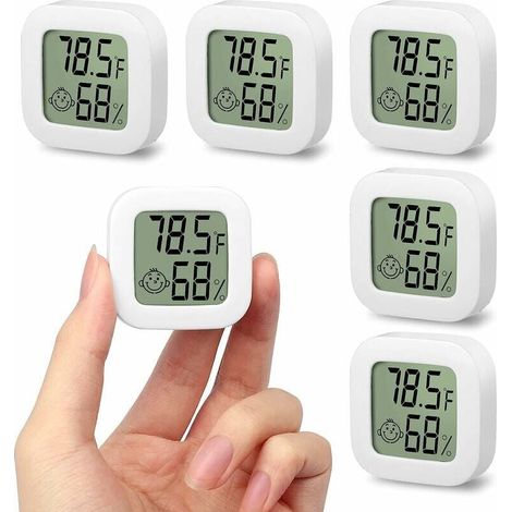 5pcs Mini Portable LCD Thermometer Indoor Temperature Digital Humidity Sensor (1/5)