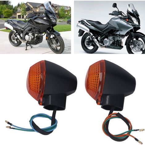 Les feux clignotants avant sont une paire, un de chaque côté, et conviennent à la SUZUKI DL 1000 V-Strom 2006-2012 (jaune). (1/5)