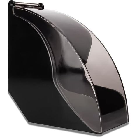 Porte-filtre à café - Distributeur de papier avec couvercle anti-poussière - Pour filtres 1 et 2 et 4 V60 et filtre à café conique (noir) (1/5)
