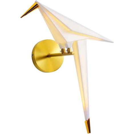 1 Applique murale LED, Design oiseau nordique, Acrylique résistant, Salon chambre chevet (1/5)
