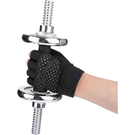 Gants d'entraînement fitness noir S pour musculation et exercices sportifs (1/5)