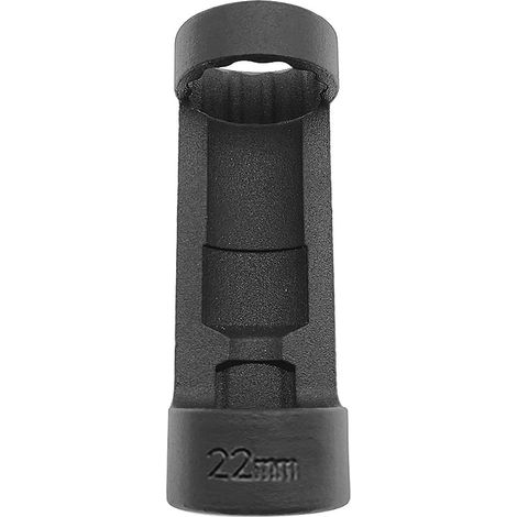 Federbeinmuttern-Steckschlüssel, 12-kant, 1/2"-Antrieb, Federbein-Steckschlüssel, Kfz-Reparaturwerkzeug (19 mm, schwarz) – 22 mm, schwarz