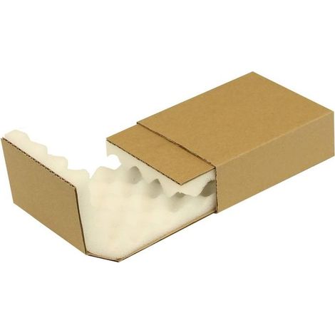 Noppenschaumverpackung Maße 140x100x40mm Schaumhöhe 20mm braun TRANSPAK (1/4)