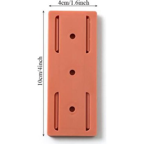 Support pour barre d’alimentation - Auto-adhésif - ABS - 10 x 4 cm - Pour mur lisse - Bureau Salon - 1 pièce