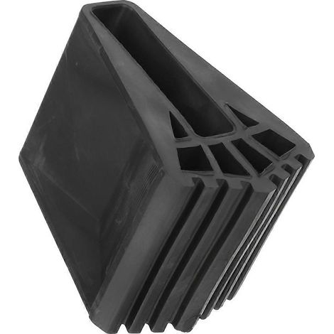 Embouts de pieds d'échelle en caoutchouc noir, adaptés aux projets de construction, 9,30 x 6,40 x 6,30 cm, antidérapants, 1 pièce par paquet. (1/5)