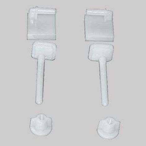 COPPIA SUPPORTI IN PVC PER SEDILI IN ABS - -