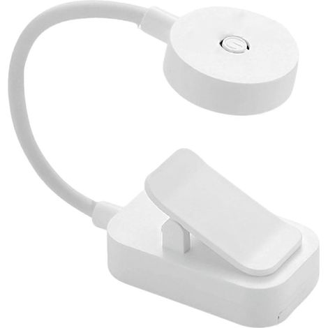 Lampe d'aquarium à pince, réglable et rotative, avec différents niveaux de luminosité, idéale pour table de chevet, bureau, chambre ou coin lecture.