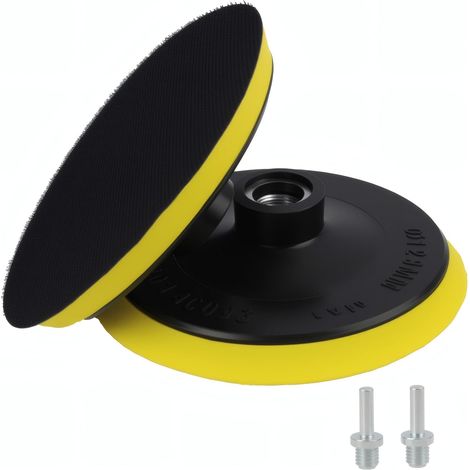 2 x Sanding Plates 125 mm Sanding Discs Plate with M14 Thread, Replacement Pads for Orbital Sander, Sanding Discs, Polishing Plate, Sanding Trays for Sander (1/5)