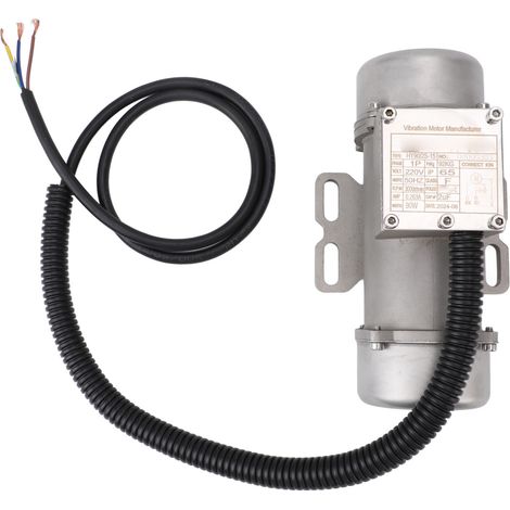 Moteur vibrant pour béton, en acier inoxydable, 220 V, 3 000 tr/min, IP65, monophasé, asynchrone, pour table vibrante à sable, 90 W, 92 kg, 0,263 A (1/5)